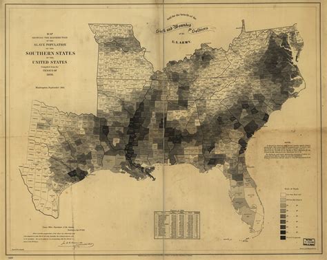 Abraham Lincoln: The president used this map to see where slavery was strongest.