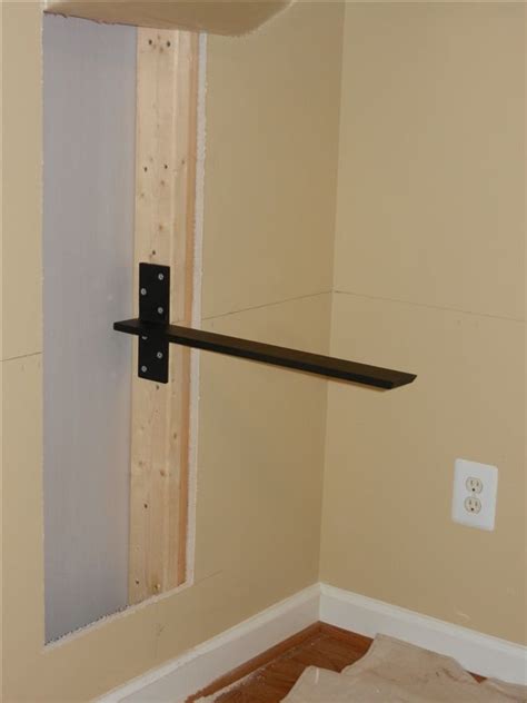 Countertop Support Bracket for floating Granite - Floating Inside Wall ...