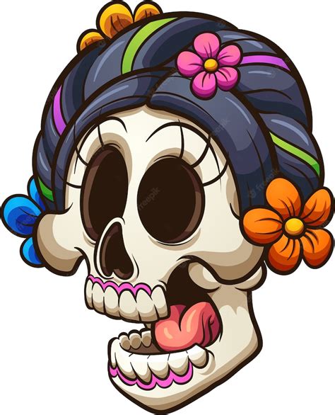 Premium Vector | Catrina skull