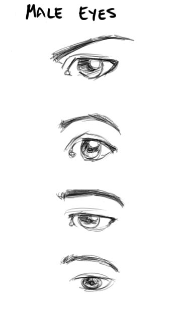 Male Drawing Base With Eyes Learn how to draw realistic eyes with this ...