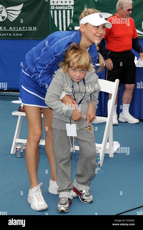 Anna and Allan Kournikova 2010 Chris Evert / Raymond James Pro-Celebrity Tennis Classic Pro-Am ...