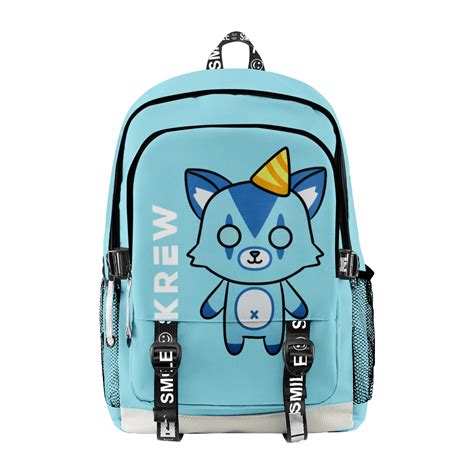 ItsFunneh Merch Fashion Backpack Krew District Merch 3D School Student Travel School Bags ...