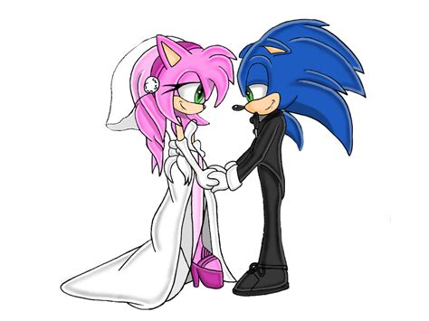 Sonic and Amy (Wedding)_2D Artwork by Justice2free on DeviantArt