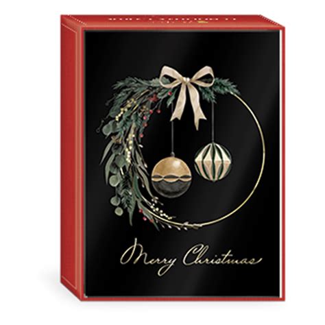 Elegant Botanicals Ornaments Boxed Holiday Cards - Punch Studio