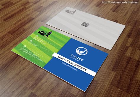 Free Lawn Care Business Card Template for Photoshop - Business Cards ...