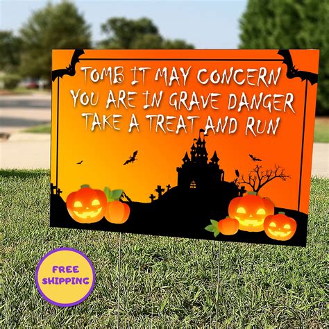 20+ Spooky Halloween Yard Signs – The Urban Decor