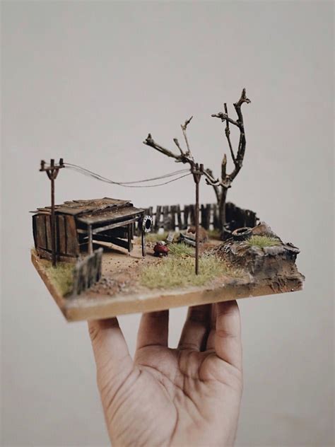 Diorama 1:87 scale Cardboard Sculpture, Diy Cardboard, Miniature Crafts ...