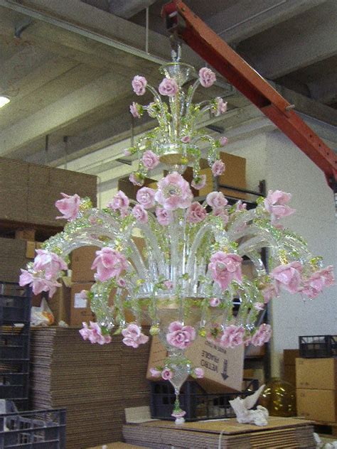 Murano Glass Bunch of Roses Chandelier - Etsy