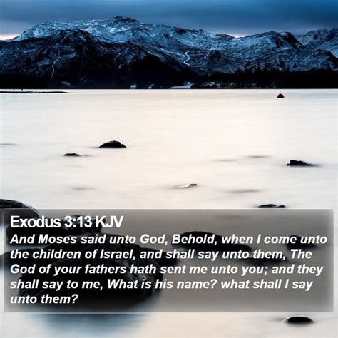 Exodus 3:13 KJV Bible Verse Images