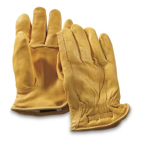 Guide Gear Men's Insulated Leather Gloves - 67743, Gloves & Mittens at Sportsman's Guide