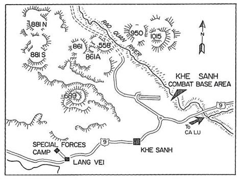 Battle Of Khe Sanh Map