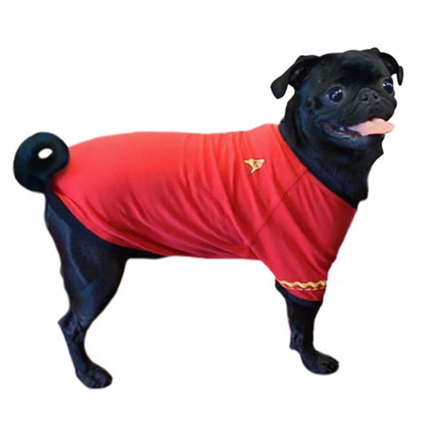 Star Trek Uniform Dog Shirt Scottie (Red) - Medium | Dog costume, Star ...