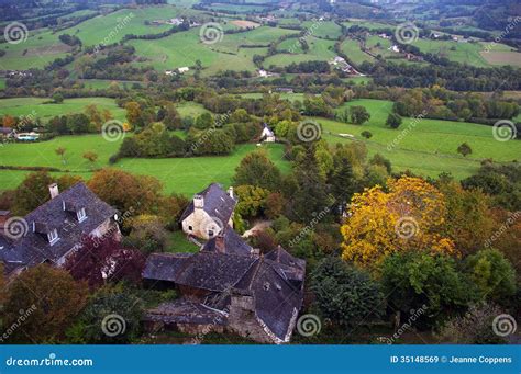 Landscape Vew from a Hilltop. Stock Image - Image of pretty, europe: 35148569