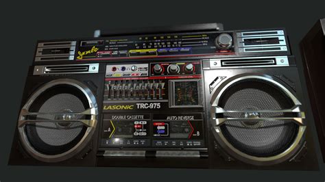 ArtStation - Lasonic TRC-975 Boombox | Game Assets