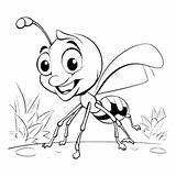 Premium Vector  Ant Coloring Page Drawing For Kids sketch template