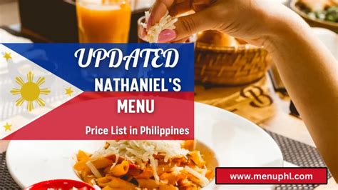 NATHANIEL'S MENU PHILIPPINES & UPDATED PRICES 2023