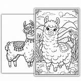 Coloring Llama Pages For Adults  sketch template