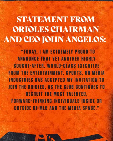 Baltimore Orioles on Twitter: "Statement from Orioles Chairman and CEO ...