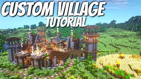 Small Minecraft Village: How to Make a Custom Minecraft Village Timelapse Tutorial & World ...