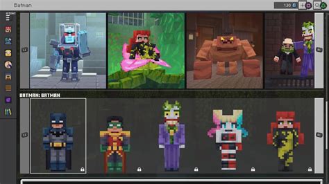 All 18 Official Batman Minecraft Skins - YouTube