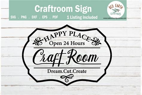 Craftroom sign making decal,craft room SVG,PNG,DXF,PDF,EPS (540095) | Cut Files | Design Bundles