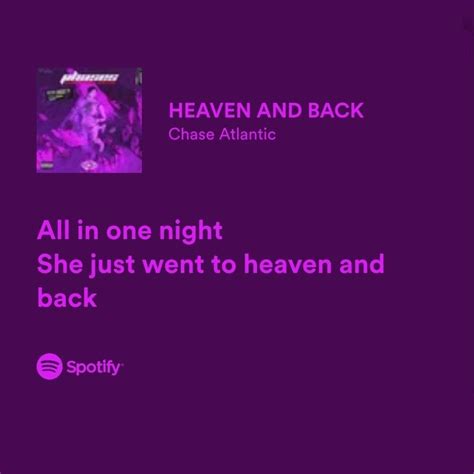 Chase Atlantic - Heaven and Back Song Lyrics