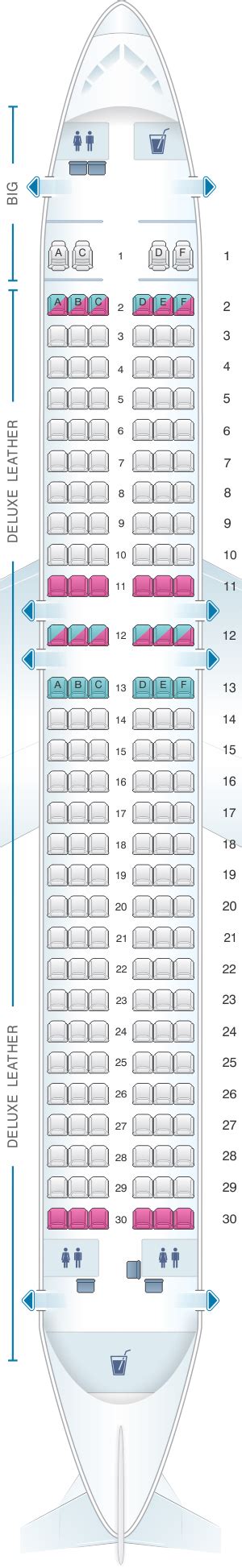 Seat Map Spirit Airlines Airbus A320 178PAX | SeatMaestro