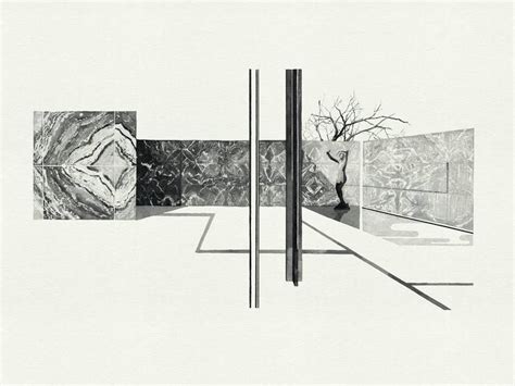 Barcelona Pavilion Drawing by Fujiko Rose | Saatchi Art