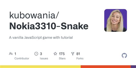 GitHub - kubowania/Nokia3310-Snake: A vanilla JavaScript game with tutorial