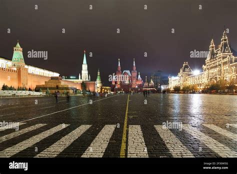 night Red square. Moscow, Russia Stock Photo - Alamy