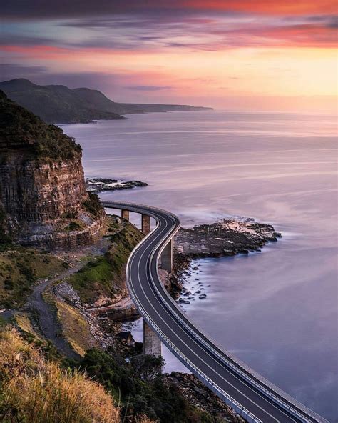 Sea Cliff Bridge Photo by @midnight_photography check out his feed for more by awesomeglobe ...