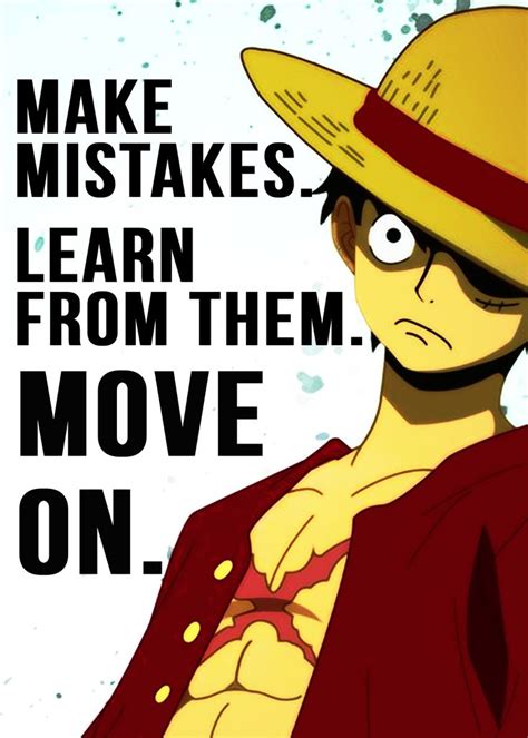 'Anime Luffy Quote' Metal Poster - Creative Visual | Displate | One piece comic, Luffy, One ...