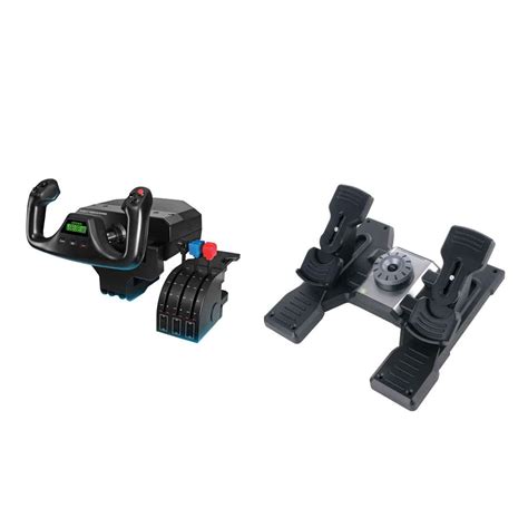 Saitek Flight Simulator Yoke and Rudder Pedals - from Sporty's Pilot Shop