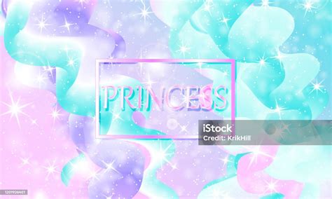 Princess Background Stars Pink Unicorn Pattern Stock Illustration - Download Image Now - Cute ...