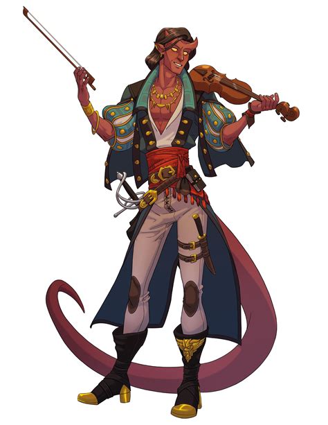 Dungeons and dragons characters, Fantasy character design, Tiefling bard