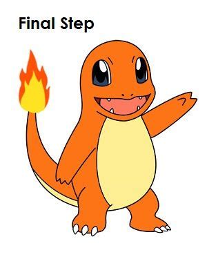 Drawing Of Charmander Pokemon - Pokemon Drawing Easy