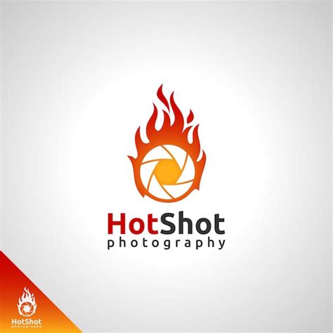 Premium Vector | Camera logo hot shot photography