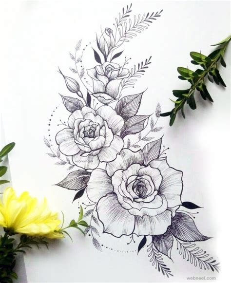 Share more than 158 beautiful flowers drawing pictures latest - seven ...