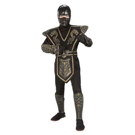 Boys Gold Dragon Ninja Costume