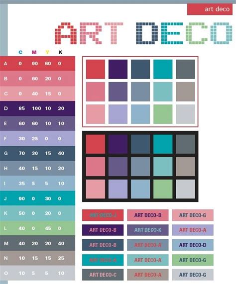 Pantone Art Deco Colors