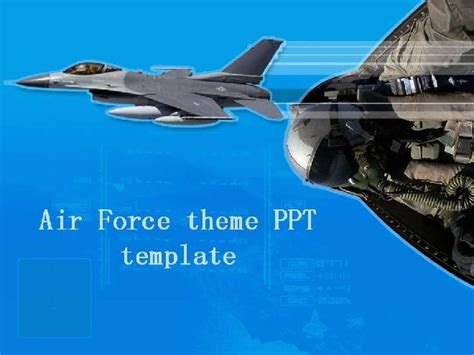 Air Force theme PPT template & Google Slides