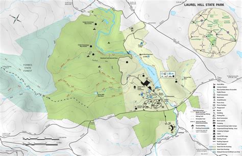 Laurel Hill State Park Map by Avenza Systems Inc. | Avenza Maps