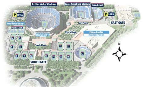 Us Open Tennis Stadium Map