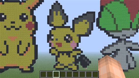 Pichu Pixel Art Minecraft Project