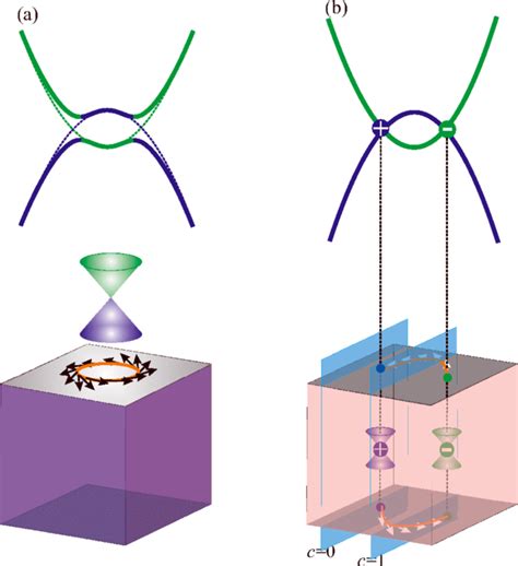 Schematics of the topological insulator and Weyl semimetal. (a) A TI... | Download Scientific ...