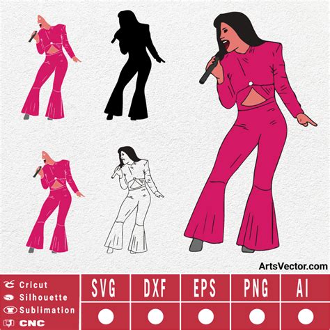 Selena Quintanilla free SVG EPS DXF PNG AI Instant Download