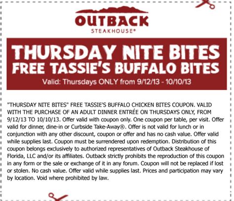 Outback Steakhouse Deal! | Outback steakhouse, Outback, Print coupons