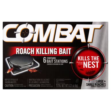 Combat Roach Killing Bait, 6 count - US Pest Supply