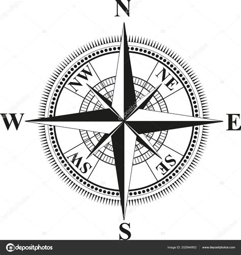 Compass Drawing White — Stock Photo © jamesstar #202944952