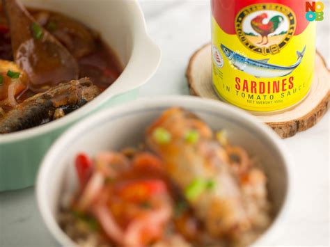 Steamed Sardines in Tomato Sauce Recipe | NoobCook.com